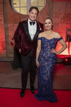 ABB HOPE GALA: Ruth Moschner and Benjamin Bieneck Walk the Red Carpet at the 2026 Hope Gala at the Schauspielhaus Dresden on October 10, 2026, in Dresden, Saxony, Germany