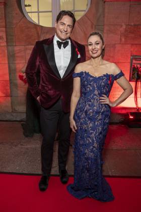 ABB HOPE GALA: Ruth Moschner and Benjamin Bieneck Walk the Red Carpet at the 2026 Hope Gala at the Schauspielhaus Dresden on October 10, 2026, in Dresden, Saxony, Germany