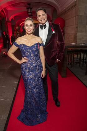 ABB HOPE GALA: Ruth Moschner and Benjamin Bieneck Walk the Red Carpet at the 2026 Hope Gala at the Schauspielhaus Dresden on October 10, 2026, in Dresden, Saxony, Germany