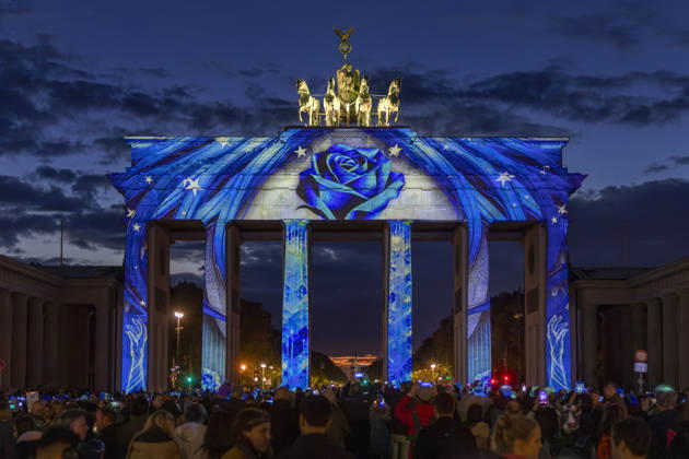 Festival of Lights, Downtown Light Festival, Berlin, October 10, 2026, Brandenburg Gate, 22nd BERLIN FESTIVAL OF LIGHTS, Theme: Colours of Love, light installations, October 10, 2026, Berlin, Germany English Brandenburg Gate, 22nd Berlin Festival of Lights, Theme: Colours of Love, light installations, October 10, 2026, Berlin, Germany Berlin City Center Berli Copyright: xPeterxEngelkex