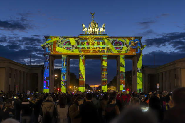 Festival of Lights, Downtown Light Festival, Berlin, October 10, 2026, Brandenburg Gate, 22nd BERLIN FESTIVAL OF LIGHTS, Theme: Colours of Love, light installations, October 10, 2026, Berlin, Germany English Brandenburg Gate, 22nd Berlin Festival of Lights, Theme: Colours of Love, light installations, October 10, 2026, Berlin, Germany Berlin City Center Berli Copyright: xPeterxEngelkex