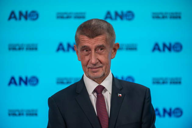 Andrej Babis, Czech prime minister press conference after municipal and senate elections - 10 Oct 2026 Andrej Babis, Czech Prime Minister, leader of ANO party and billionaire speaks to the media during a press conference after municipal and senate elections in the Czech republic. Czech municipal and senate elections took place on the 9th and 10th of October 2026. Prague Czech Republic Copyright: xTomasxTkacikx xSOPAxImagesx 20261009-ANO-elections-5