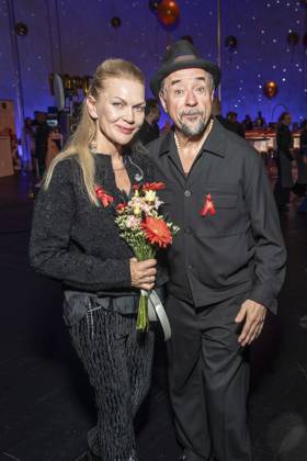 ABB HOPE GALA: Anna Loos and Jan Josef Liefers, a married couple, attended the Hope Gala 2026 party at the Schauspielhaus Dresden on October 10, 2026, in Dresden, Saxony, Germany