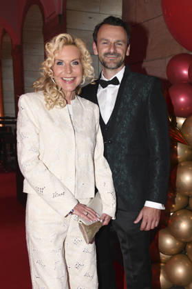 Victoria Herrmann with her husband David Böthig at the 18 Hope Gala 2026 at the Schauspielhaus Dresden, October 10, 2026 Foto:xM.xFischerx xFuturexImagex hope_6044