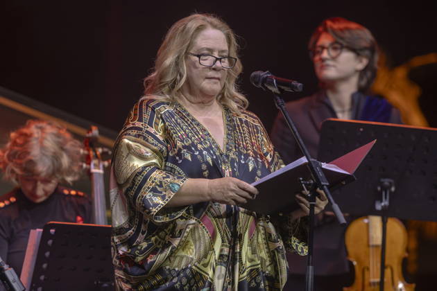 Performance by Kathy Kelly Camerata Musikus with Milko Kersten during the 18th HOPE Gala at the Schauspielhaus Dresden. The HOPE Gala Dresden is a benefit event that supports the HOPE Cape Town children’s project in South Africa in its commitment to the health, development, and education of children and young adults in the townships around Cape Town.