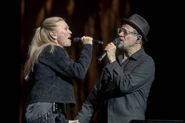 Performance by singer Anna Loos with Jan Josef Liefers’ Radio Doria during the 18th HOPE Gala at the Schauspielhaus Dresden. The HOPE Gala Dresden is a benefit event that supports the HOPE Cape Town children’s project in South Africa in its commitment to health, development, and education of children and young adults in the townships around Cape Town