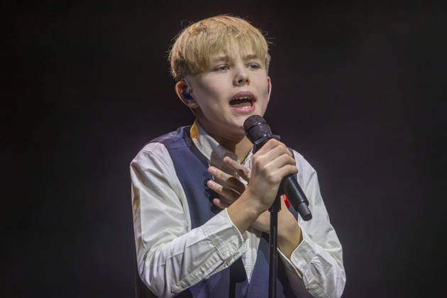 Performance by Bjarne, known for his appearances on *The Voice Kids* and the Junior Eurovision Song Contest (JESC) 2024, during the 18th HOPE Gala at the Schauspielhaus Dresden. The HOPE Gala Dresden is a benefit event, which supports the HOPE Cape Town children’s project in South Africa in its commitment to the he