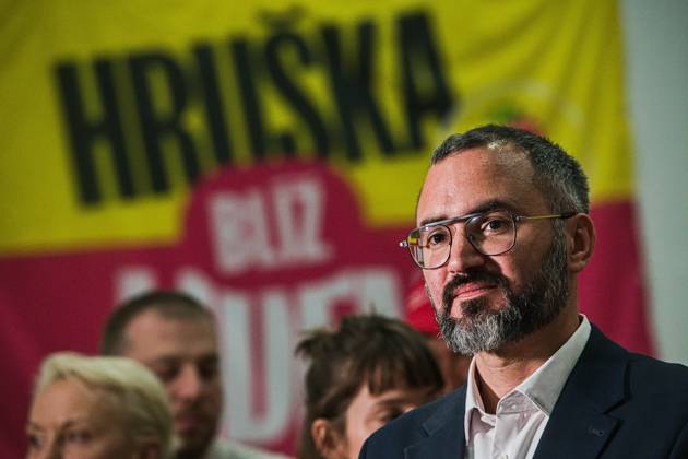 The two-day elections to municipal assemblies ended in the Czech Republic together with the first round of the elections to one-third of the Senate, at 2:00 p.m. on October 10, 2026. On the photo: the Brno KDU-CSL candidate for Mayor of Brno Jakub Hruska at KDU-CSL+STAN campaign headquarters in Brno. (CTKxPhoto PatrikxUhlir) CTKPhotoP2026101100080  CTKPhotoP2026101100080