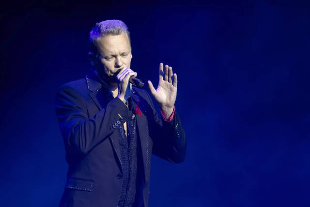 Czech singer and actor Milan Devinne, born December 21, 1993, during his performance at the 18th HOPE Gala at the Schauspielhaus
