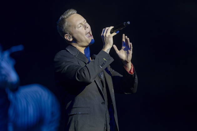 Czech singer and actor Milan Devinne, born December 21, 1993, during his performance at the 18th HOPE Gala at the Schauspielhaus