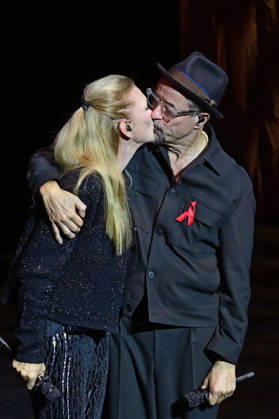 Anna Loos and Jan Josef Liefers at the 18th Hope Gala 2026 at the Schauspielhaus Dresden, October 10, 2026 Foto:xM.xWehnertx xFuturexImagex hope_6253