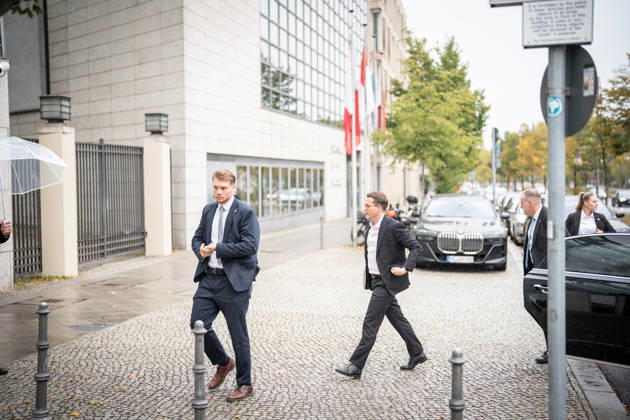 Manuel Hagel, Minister of the Interior of Baden-Württemberg, upon his arrival at the CDU Germany Executive Committee Retreat in Berlin, October 2026, Berlin, Berlin, Germany, Konrad Adenauer House