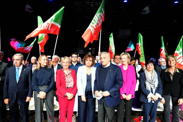 IPA89549675 - Milan, October 11, 2026, Forza Italia Event: *L ottimismo della Volontà* at the East End Studios on Via Mecenate, featuring Dolors Montserrat, Antonio Tajani, Stefania Craxi, and Lettizia Moratti  Copyright: xDuilioxPiaggesix xDuilioxPiaggesix IPA89549675