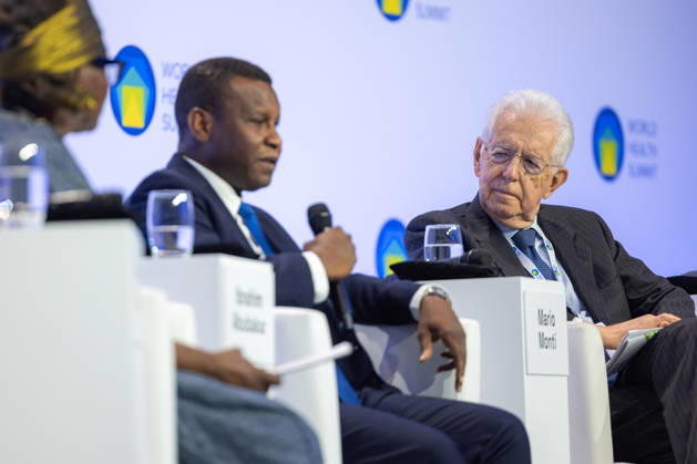 World Health Summit 2026, Germany, Berlin, October 11, 2026 Former Italian Prime Minister Prof. Dr. Mario Monti during a panel di