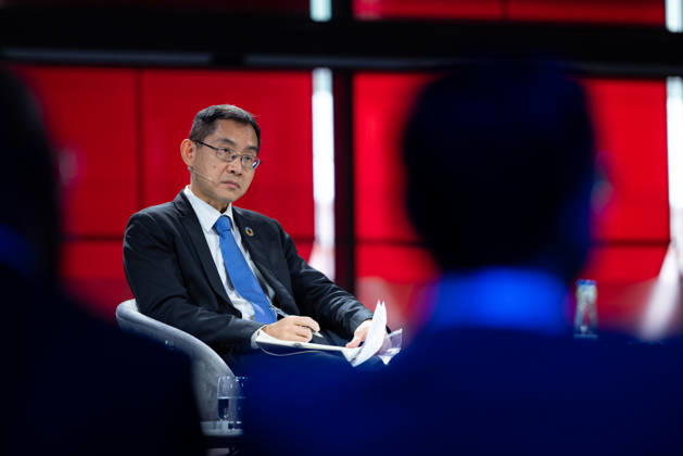 World Health Summit 2026, Berlin, Germany, on October 11, 2026. Prof. Dr. Teo Yik Ying, Dean of the Saw Swee Hock School of Public Health and Vice President of the National University of Singapore, during the panel discussion on