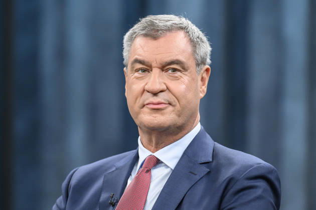 Pictured, from left: Markus Söder, Minister-President of Bavaria, CSU, GER; Berlin, studio; guest on Caren Miosga’s political talk show, TV program, Das Erste, from Studio 20 in Berlin-Adlershof, Topic: How will the government get out of the crisis, Mr. Söder, October 11, 2026, Copyright: HMBxMedia UwexKoch
