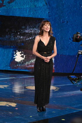 IPA89573753 - Milan, TV Show Che Tempo Che Fa - Nove. Pictured: Sophie Marceau Copyright: xTe-Cox xComi Terenghix IPA89573753