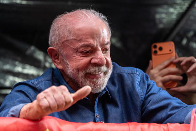 October 11, 2026, Sao Paulo, Sao Paulo, Brazil: Brazilian President LUIZ INÃCIO LULA DA SILVA of the Workers Party (PT) attends a rally with supporters in Sao Paulo. Sao Paulo Brasil - ZUMAl146 20261011_aaf_l146_026 Copyright: xPauloxLopesx