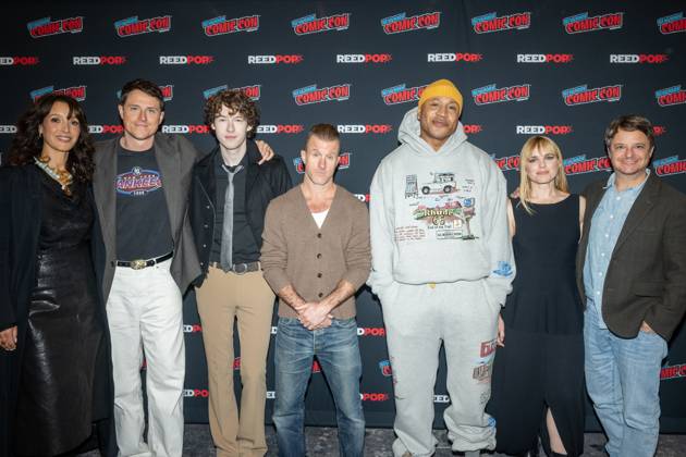 October 11, 2026, New York, New York, United States: (L-R) Jennifer Beals, Shane Harper, Devin Druid, Scott Caan, LL COOL J, Jacqueline Byers and Byron Balasco attend a panel discussion for CBS new series NCIS: NEW YORK.during New York Comic Con 2026 at The Jacob K. Javits Convention Center on October 11, 2026 in New York City. New York United States - ZUMAs197 20261011_aaa_s197_361 Copyright: xRonxAdarx