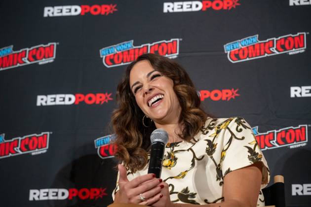 October 11, 2026, New York, New York, United States: Melissa Fumero speaks at a panel discussion for CBS s new crime-solving drama EINSTEIN!.during New York Comic Con 2026 at The Jacob K. Javits Convention Center on October 11, 2026 in New York City. New York United States - ZUMAs197 20261011_aaa_s197_446 Copyright: xRonxAdarx