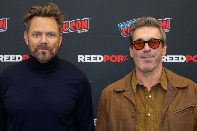 October 11, 2026, New York, New York, United States: (L-R) Joel McHale and Jon Hamm attend a FOX Entertainment s panel discussion Fox Comedy Panel With Jon Hamm & Joel McHale.during New York Comic Con 2026 at The Jacob K. Javits Convention Center on October 11, 2026 in New York City. New York United States - ZUMAs197 20261011_aaa_s197_396 Copyright: xRonxAdarx