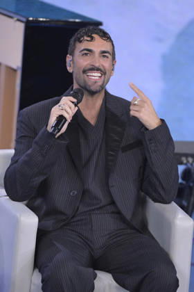 Photo by Mario Romano, IPP Milan, October 11, 2026. TV show *Che Tempo Che Fa*. Pictured: singer Marco Mengoni. Italy Photo Press World. Copyright *Che Tempo Che Fa*