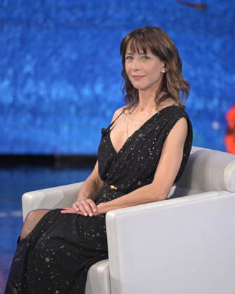 Photo by Mario Romano, IPP Milan, October 11, 2026. TV show *Che Tempo Che Fa*. Pictured: Sophie Marceau, actress. Italy Photo Press World. Copyright *Che Tempo Che Fa*