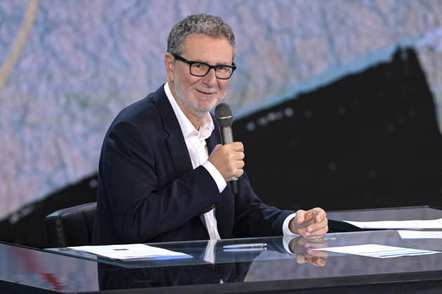 Photo by Mario Romano, IPP Milan, October 11, 2026. TV show *Che Tempo Che Fa*; pictured: Fabio Fazio. Italy Photo Press World. Copyright *Che Tempo Che Fa*