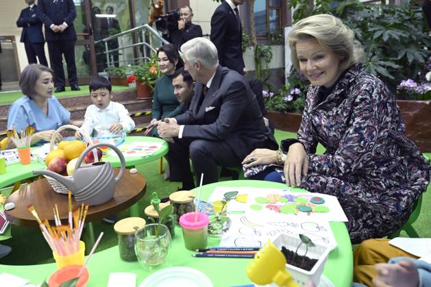 State Visit of King Philippe and Queen Mathilde to Kazakhstan (Day 2) ASTANA, KAZAKHSTAN - OCTOBER 12 : State Visit of King Philippe and Queen Mathilde to Kazakhstan (Day 2) : - Visit of the National center fot children s rehabilitation, on October 12, 2026 in Astana, Kazakhstan, 12 10 2026 Astana Kazakhstan  Copyright: xDidierxLebrunx
