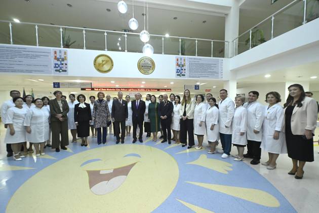 State Visit of King Philippe and Queen Mathilde to Kazakhstan (Day 2) ASTANA, KAZAKHSTAN - OCTOBER 12 : State Visit of King Philippe and Queen Mathilde to Kazakhstan (Day 2) : - Visit of the National center fot children s rehabilitation, on October 12, 2026 in Astana, Kazakhstan, 12 10 2026 Astana Kazakhstan  Copyright: xDidierxLebrunx