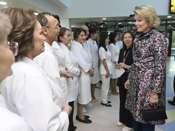 State Visit of King Philippe and Queen Mathilde to Kazakhstan (Day 2) ASTANA, KAZAKHSTAN - OCTOBER 12 : State Visit of King Philippe and Queen Mathilde to Kazakhstan (Day 2) : - Visit of the National center fot children s rehabilitation, on October 12, 2026 in Astana, Kazakhstan, 12 10 2026 Astana Kazakhstan  Copyright: xDidierxLebrunx