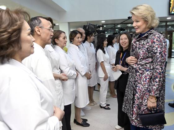 State Visit of King Philippe and Queen Mathilde to Kazakhstan (Day 2) ASTANA, KAZAKHSTAN - OCTOBER 12 : State Visit of King Philippe and Queen Mathilde to Kazakhstan (Day 2) : - Visit of the National center fot children s rehabilitation, on October 12, 2026 in Astana, Kazakhstan, 12 10 2026 Astana Kazakhstan  Copyright: xDidierxLebrunx