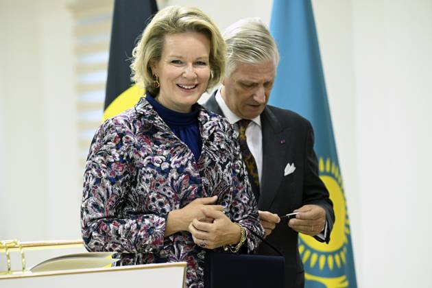 State Visit of King Philippe and Queen Mathilde to Kazakhstan (Day 2) ASTANA, KAZAKHSTAN - OCTOBER 12 : State Visit of King Philippe and Queen Mathilde to Kazakhstan (Day 2) : - Visit of the National center fot children s rehabilitation, on October 12, 2026 in Astana, Kazakhstan, 12 10 2026 Astana Kazakhstan  Copyright: xDidierxLebrunx