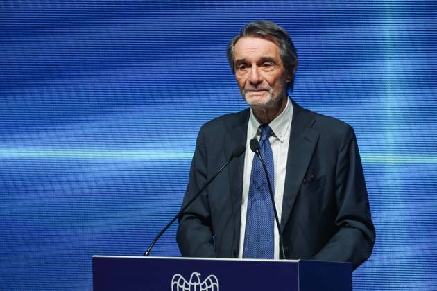 IPA89596406 - Milan: Assolombarda s 2026 General Assembly at the Teatro Dal Verme. Pictured: Attilio Fontana (President of the Lombardy Region)  Copyright: xAlessandroxBremecx xx IPA89596406