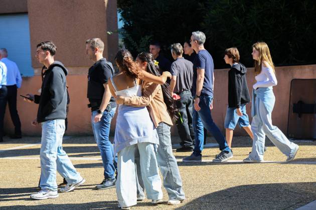 News Brief: Lakanal Middle School in Aubagne PHOTOPQR LA PROVENCE Gilles BADER Marseille October 12, 2026 News Brief: Lakanal Middle School in Aubagne A middle school student shot a teacher and the principal On October 12, 2026, the principal of a middle school in Aubagne, Bouches-du-Rhône, France, and a teacher were wounded by a hunting rifle shot fired by a student who had entered the school armed with a shotgun. Marseille, BDR, France Copyright: xPHOTOPQR LAxPROVENCE MAXPPPxGillesxBADERx 20261012PVL0478 20261012PVL0478