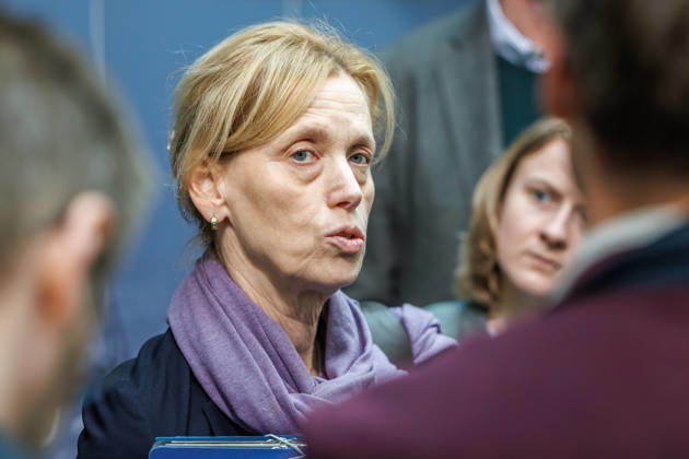 Press conference with the Chairman of the CDU of Germany, Chancellor Friedrich Merz and the Secretary General of the CDU of Germany, Franziska Hoppermann, along with Karin Prien (CDU), Federal Minister for Family Affairs, on October 12, 2026, at the Konrad Adenauer House in Berlin, Berlin, Berlin, Germany, at the CDU Federal Headquarters, Konrad Adenauer House