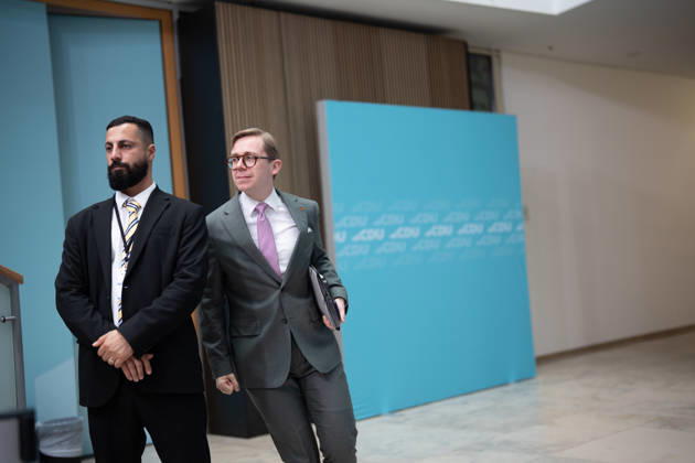 Philipp Amthor, Minister of State for Federal-State Cooperation at the Federal Chancellery; CDU Germany Executive Committee Retreat in Berlin, October 2026, Berlin, Berlin, Germany, Konrad Adenauer House