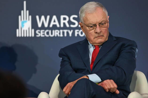 Warsaw Security Forum 2026 - Day 1 WARSAW, POLAND - OCTOBER 12: Retired United States Army Lieutenant General and Co-Chair of the Center for American Security at the America First Policy Institute Keith Kellogg speaks during a session on Day 1 of the Warsaw Security Forum 2026 (WSF2026) in Warsaw, Poland, on October 12, 2026. His address evaluated strategic defense planning, transatlantic military alliances, and contemporary global security challenges. Artur Widak Anadolu Warsaw Poland. Editorial use only. Please get in touch for any other usage.  Copyright: x2026xAnadoluxArturxWidakx