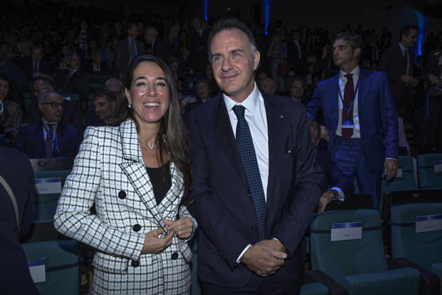 Photo by Mario Romano, IPP Milan, October 12, 2026: Assolombarda 2026 General Assembly. Pictured: Licia Ronzulli and Emanuele Orsini. Italy Photo Press World. Copyright: Assolombarda General Assembly