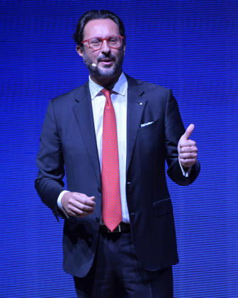 Photo by Mario Romano, IPP Milan, October 12, 2026: Assolombarda 2026 General Assembly. Pictured: Alfredo Biffi, President of Assolombarda. Italy Photo Press World. Copyright Assolombarda General Assembly