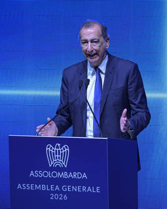 Photo by Mario Romano, IPP Milan, October 12, 2026: Assolombarda 2026 General Assembly. Pictured: Giuseppe Sala, Mayor of Milan. Italy Photo Press World. Copyright Assolombarda General Assembly