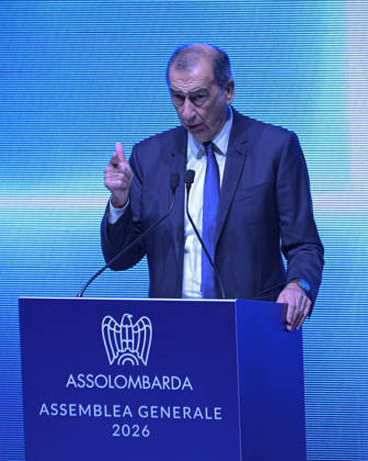 Photo by Mario Romano, IPP Milan, October 12, 2026: Assolombarda 2026 General Assembly. Pictured: Giuseppe Sala, Mayor of Milan. Italy Photo Press World. Copyright Assolombarda General Assembly
