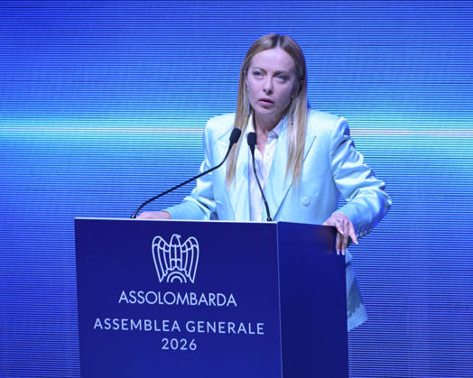 Photo by Mario Romano, IPP Milan, October 12, 2026: Assolombarda 2026 General Assembly. Pictured: Giorgia Meloni, President of the Council of Ministers. Italy Photo Press World. Copyright Assolombarda General Assembly