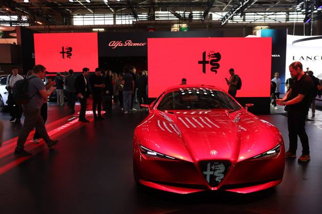 PARIS AUTO SHOW PHOTO PQR LE PARISIEN Le Parisien Arnaud Journois PARIS 10 12 2026 Paris, October 12, 2026 Mondial de l2026, Alfa Romeo booth. Photo by Le Parisien’s Arnaud Journois. International Motor Show, Paris, October 12, 2026. PARIS 75, France Copyright: xPHOTOPQR LExPARISIEN MAXPPPxLexParisienx xArnaudxJournoisx 20261012LPA1141 20261012LPA1141