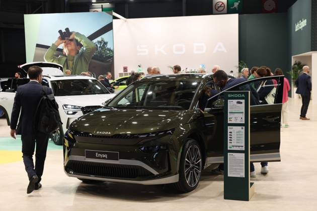 PARIS AUTO SHOW PHOTO PQR LE PARISIEN Le Parisien Arnaud Journois PARIS 10 12 2026 Paris, October 12, 2026 Mondial de l2026, Skoda booth. Photo by Le Parisien’s Arnaud Journois at the Mondial de l’Auto in Paris, France, on October 12, 2026. PARIS 75, France Copyright: xPHOTOPQR LExPARISIEN MAXPPPxLexParisienx xArnaudxJournoisx 20261012LPA1554 20261012LPA1554
