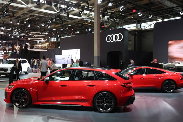 PARIS AUTO SHOW PHOTO PQR LE PARISIEN Le Parisien Arnaud Journois PARIS 10 12 2026 Paris, October 12, 2026 Mondial de l2026, Audi booth. Photo by Le Parisien, Arnaud Journois. The Paris Motor Show in Paris, France, on October 12, 2026. PARIS 75, France Copyright: xPHOTOPQR LExPARISIEN MAXPPPxLexParisienx xArnaudxJournoisx 20261012LPA1557 20261012LPA1557