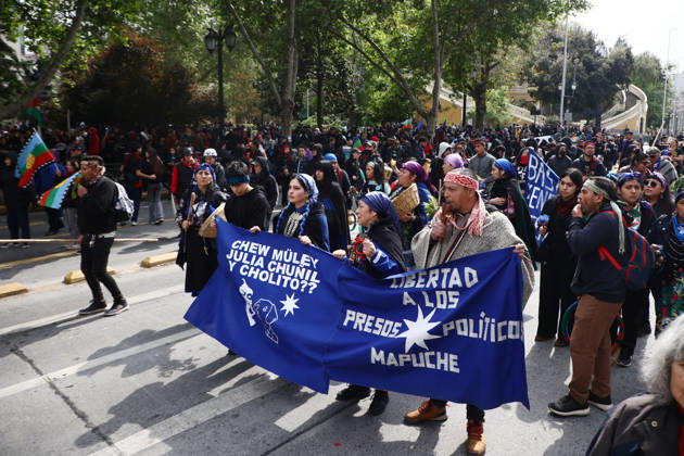 Santiago, October 12, 2026 The assembly of indigenous organizations calls for a march: Indigenous Peoples in Resistance for Autonomy and Demilitarization Dragomir Yankovic Aton Chile, Santiago, Chile Aton 1199039  Copyright: DRAGOMIRxYANKOVIC ATONxCHILE