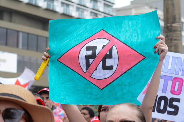 RIO DE JANEIRO, RJ - 12.10.2026: BRASIL PELA DEMOCRACIA RJ - Pro-Lula rally held this afternoon (12) during Brazil for democracy RJ held in Copacabana in Rio de Janeiro, RJ. x3030169x  CarlosxSanttos
