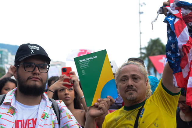 RIO DE JANEIRO, RJ - 12.10.2026: BRASIL PELA DEMOCRACIA RJ - Pro-Lula rally held this afternoon (12) during Brazil for democracy RJ held in Copacabana in Rio de Janeiro, RJ. x3030205x  CarlosxSanttos