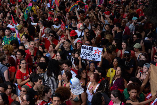 RIO DE JANEIRO, RJ - 12.10.2026: BRASIL PELA DEMOCRACIA RJ - Pro-Lula rally held this afternoon (12) during Brazil for democracy RJ held in Copacabana in Rio de Janeiro, RJ. x3030219x  CarlosxSanttos